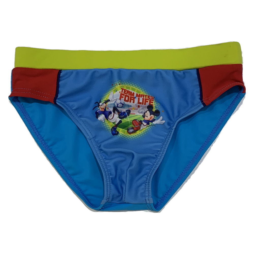 Costume Mare Topolino Mickey DISNEY Slip Mutandina Bambino Azzurro 6 Anni D92301