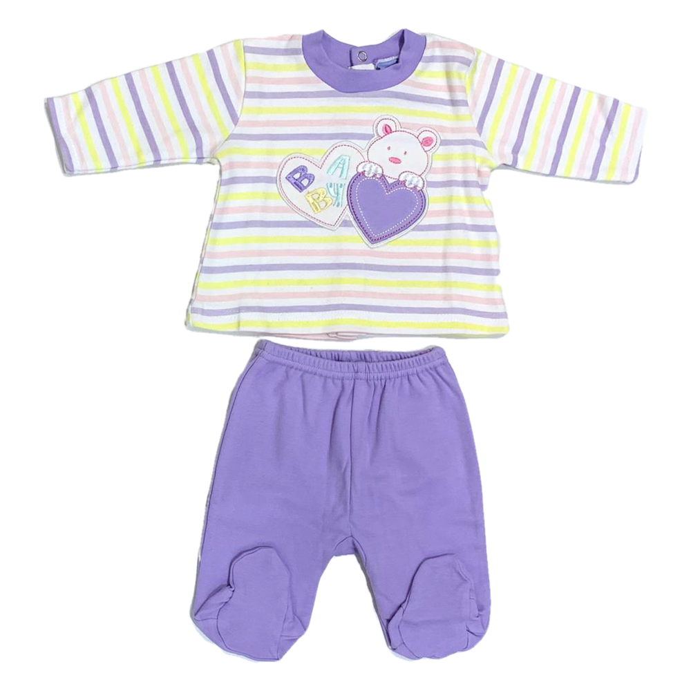Tutina Lunga Talaman  Neonata 0 Mesi Viola-1036