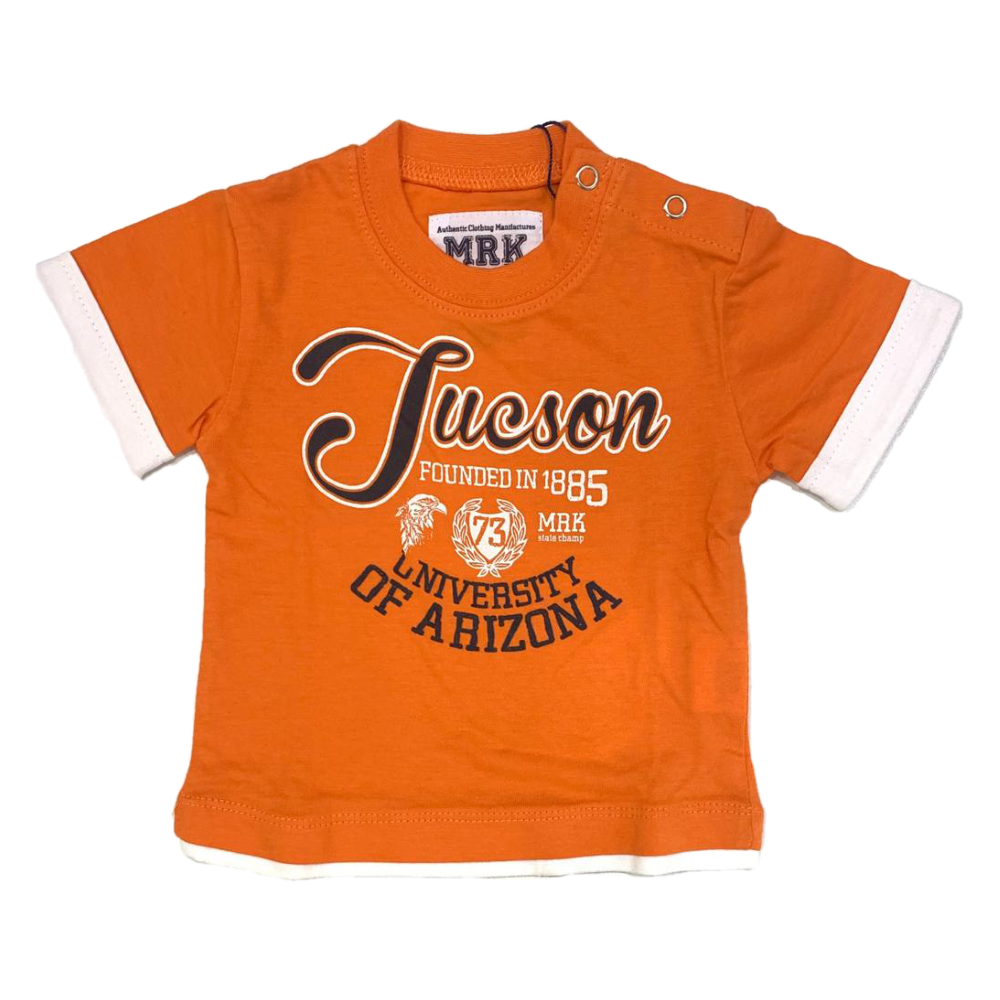 T-Shirt M.c. Mrk Neonato 6/9 Mesi Arancione - 317513