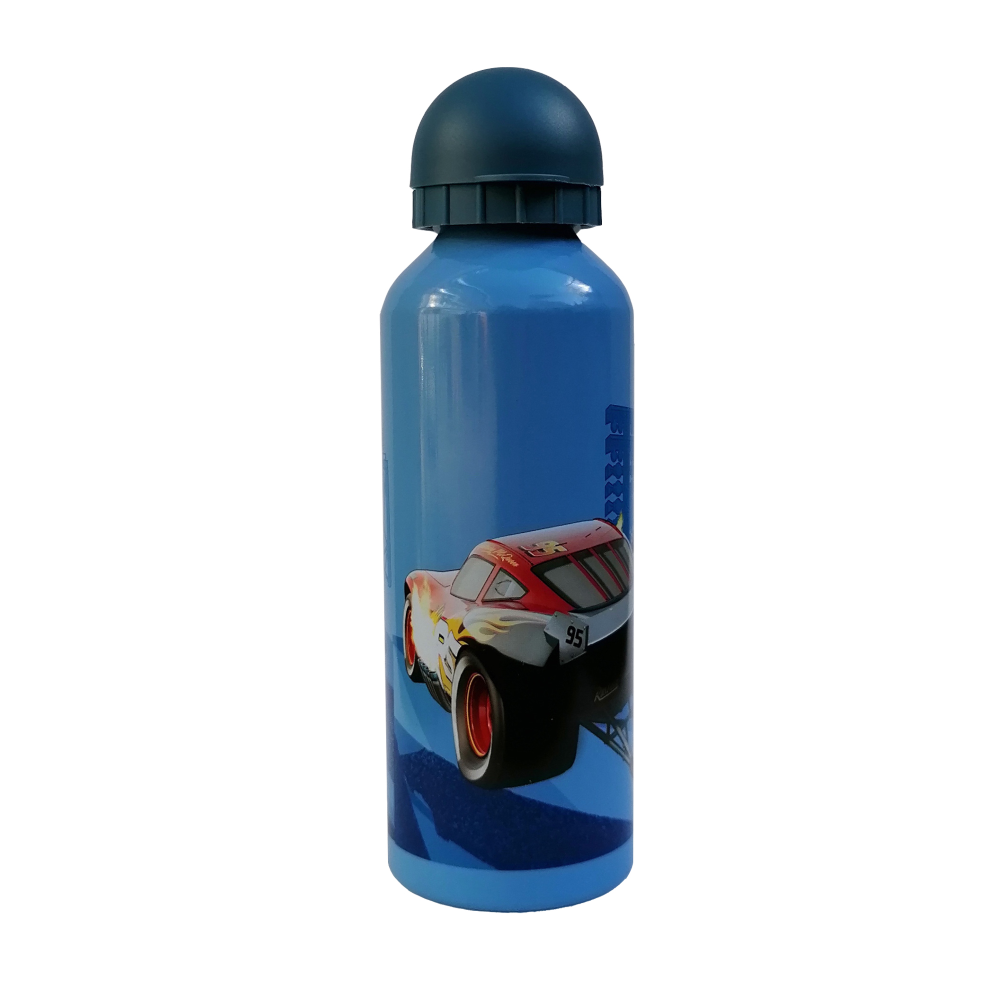 Borraccia in Alluminio Cars Disne Pixar Saetta Mcqueen con Beccuccio e Coperchio 500 Ml - Cr21047/b