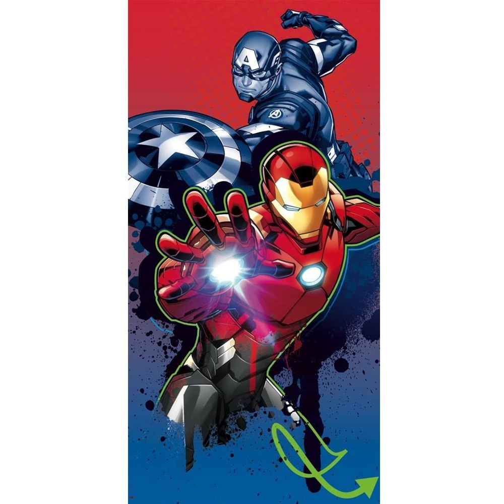 Telo Mare Avengers Asciugamano MARVEL in Microcotone Cm. 140x70 - 50287