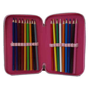 Zaino + Astuccio 3 Zip Unicorno Estensibile Scuola Elementare Colori Giotto