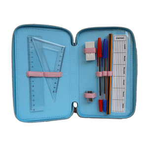 Astuccio Scuola 3d Frozen DISNEY Elsa Anna Multiscomparto 3 Zip Pastelli Fila Pennarelli Giotto - Fr0632