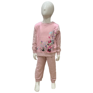 Pigiama Lungo Minnie Mouse DISNEY T-Shirt Pantalone 100% Cotone Interlock 12/30 Mesi - 0629/r