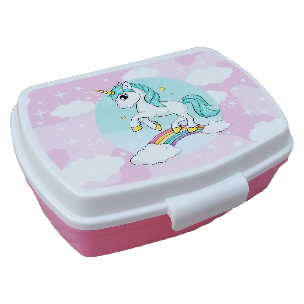 Portamerenda Unicorno Porta Pranzo Scuola Tempo Libero Cm. 17x14x6 - St09561