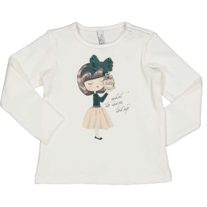 T-Shirt M.l. Maglietta Neonata Mauli 6/24 Mesi 96%co 4%ea - 94083.00.10n