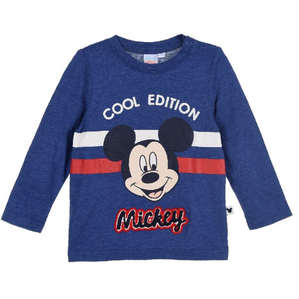 T-Shirt Topolino DISNEY Maglietta Neonato Sun City Taglie 6/24 Mesi - Th0036blu