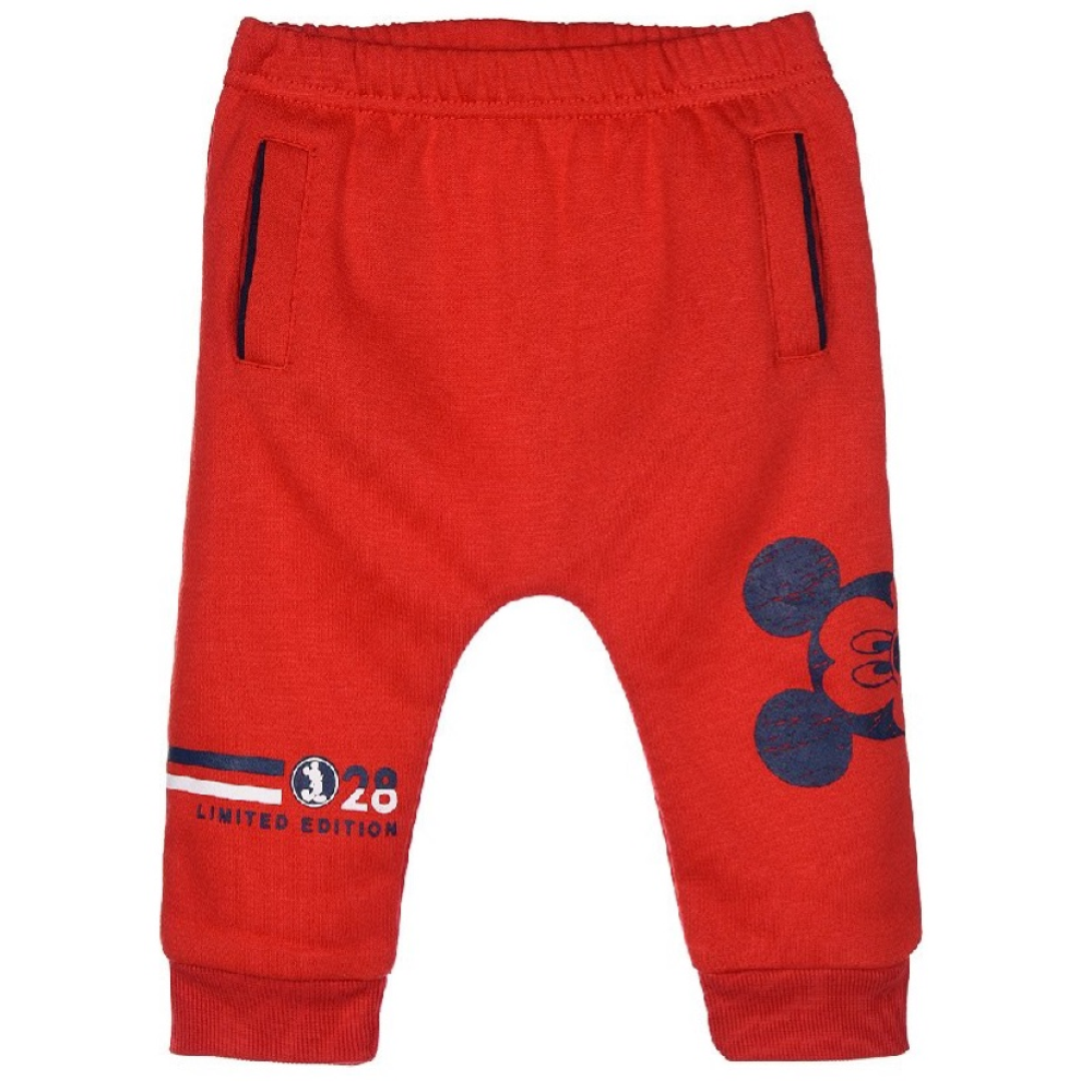 Pantalone Tuta Topolino DISNEY Neonato Bambino Sun City 6/24 Mesi - Th0041rosso