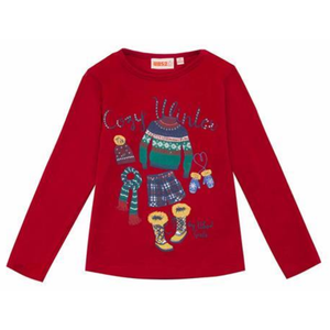 T-Shirt M.l. Rossa Bambina 4/12 Anni Ubs2 95% Co 5% El - H209228