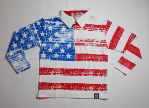 Camicia Pickwick Bambino Bandiera Americana Taglia 2/7 Anni - 152044p