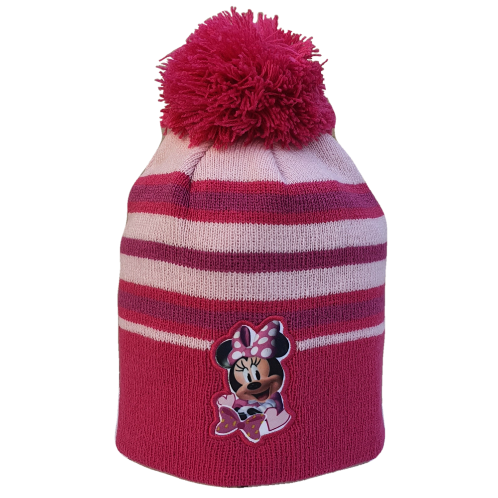 Cappello Invernale con Pon Pon Minnie Mouse DISNEY Taglia Unica (52 Cm) - Min-2005fuxia