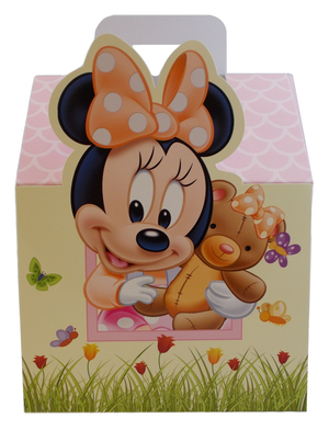 Baule Porta Bomboniere DISNEY Minnie e Paperina Casetta Cm. 32x26x22 - 2