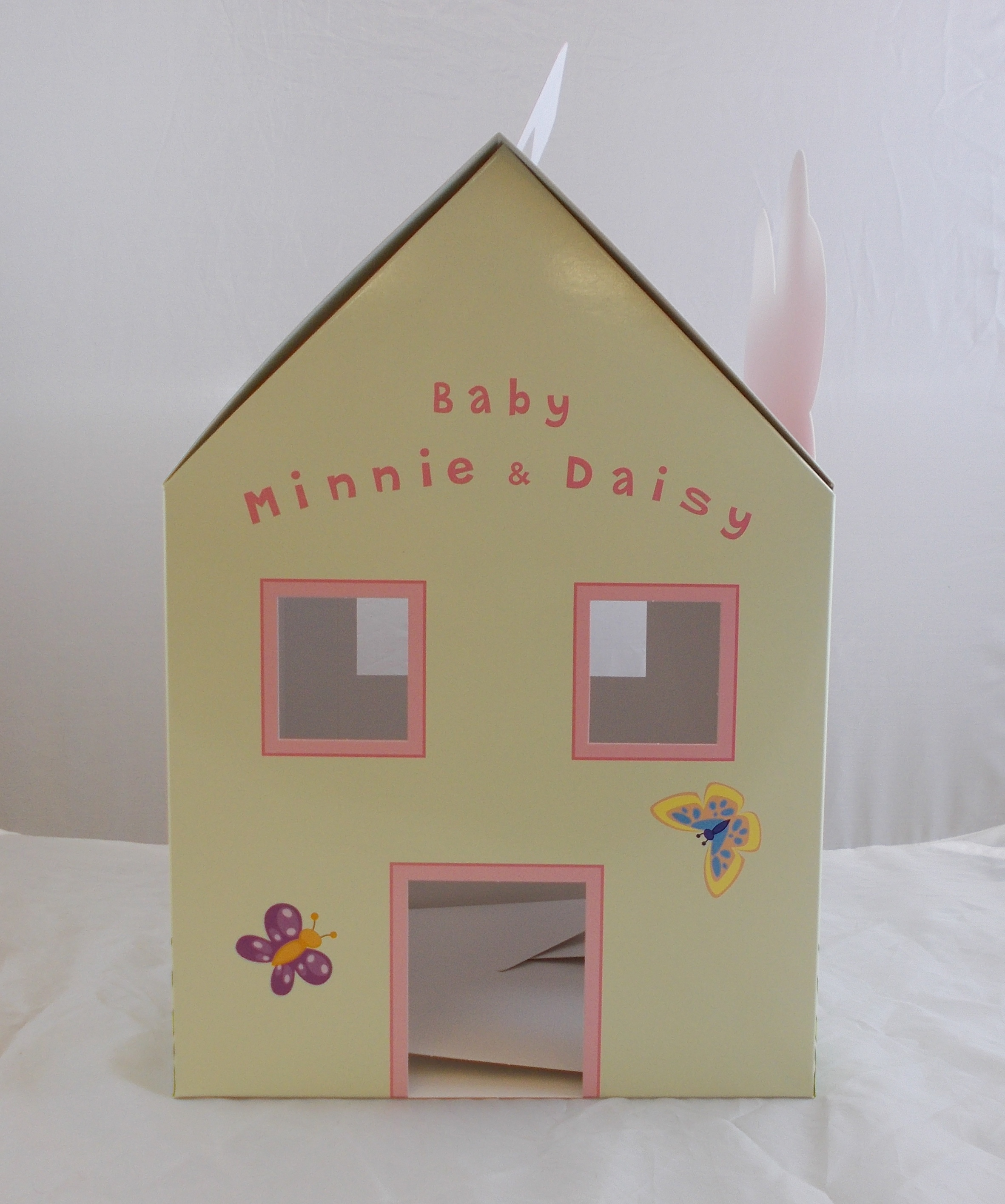 Baule Porta Bomboniere DISNEY Minnie e Paperina Casetta Cm. 32x26x22 - 2