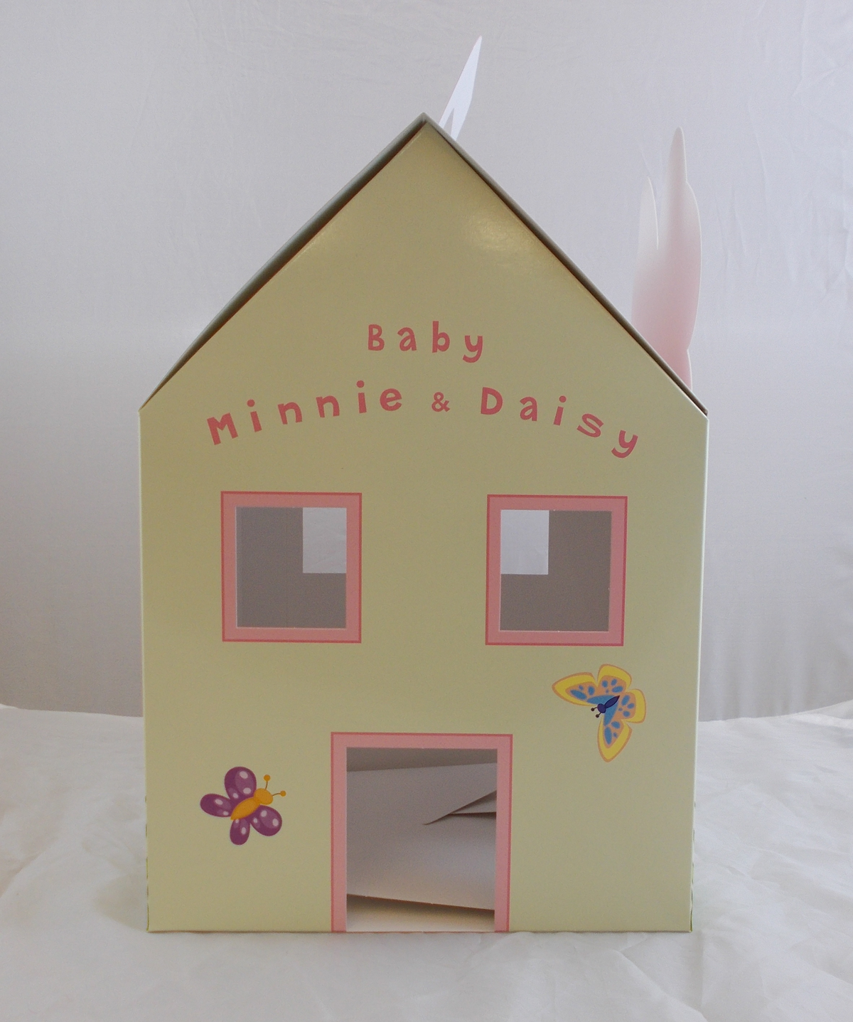 Baule Porta Bomboniere DISNEY Minnie e Paperina Casetta Cm. 32x26x22 - 2