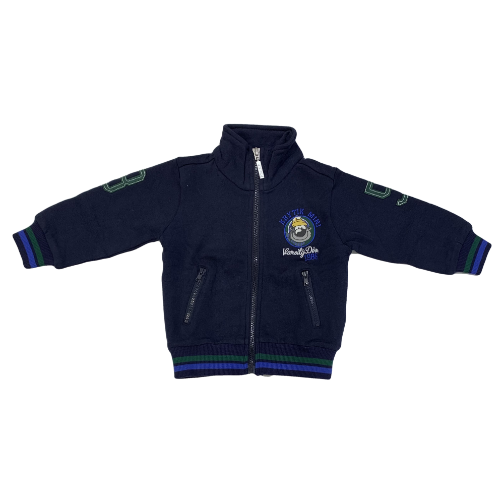 Felpa con Zip Neonato Nortons Krytik Taglia 9 Mesi Blu - 84158