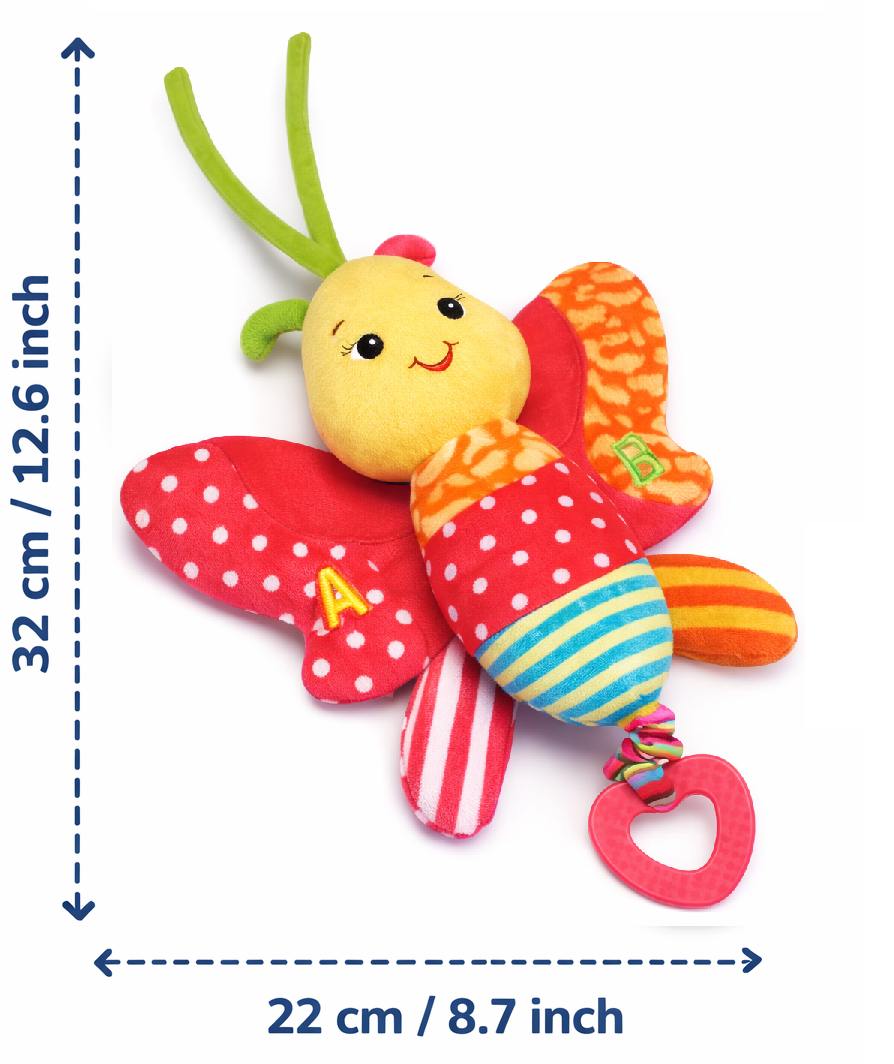 Peluche Farfalla Carion Activity Femminuccia con Giochi Cm.32 Venturelli - 785103/1