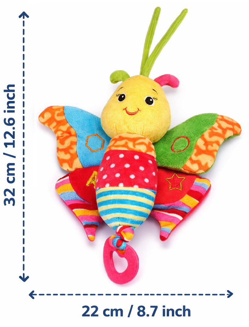 Peluche Farfalla Carion Activity Femminuccia con Giochi Cm.32 Venturelli - 785103/3