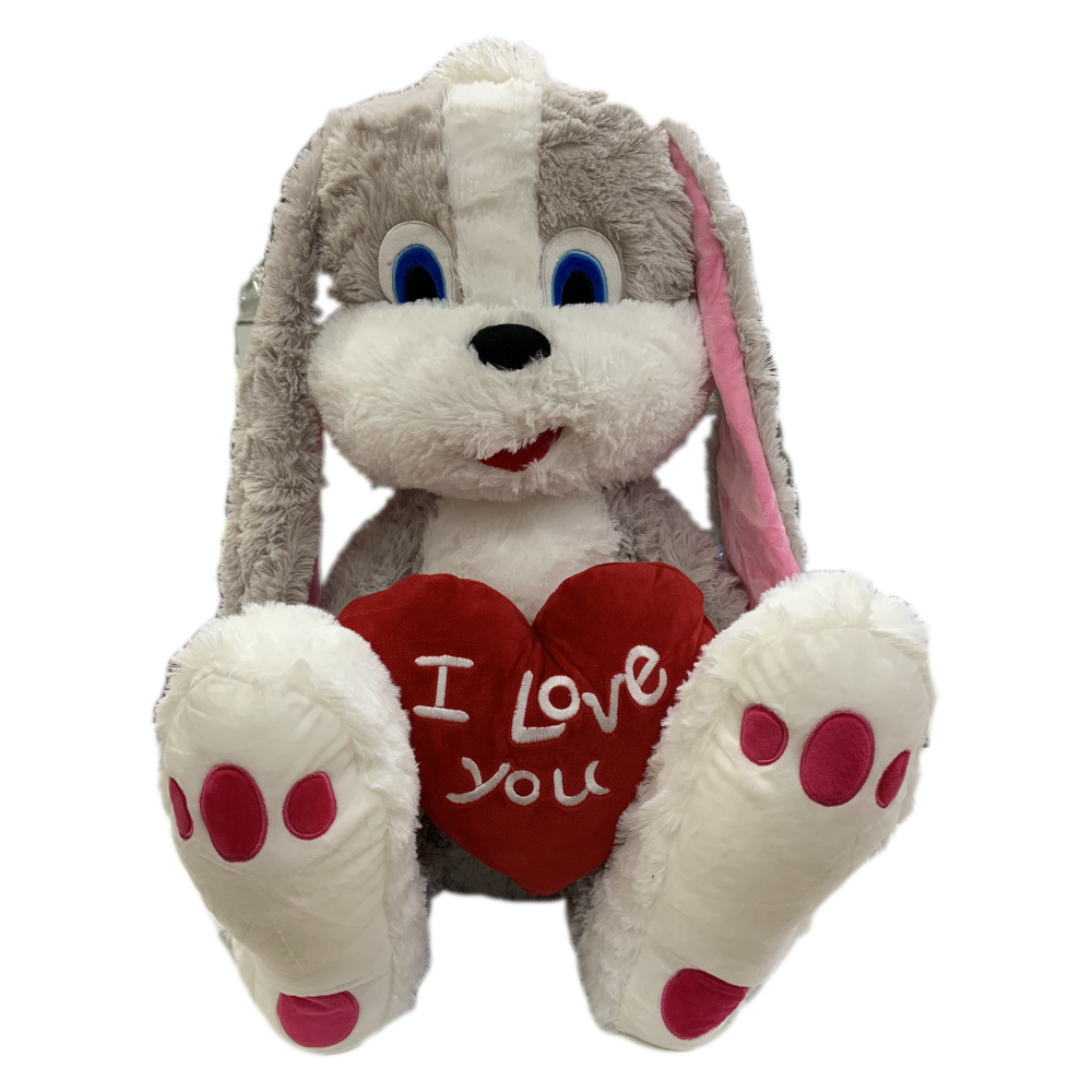 Peluche Coniglio con Cuore "i Love You" 60 CM - W170091s