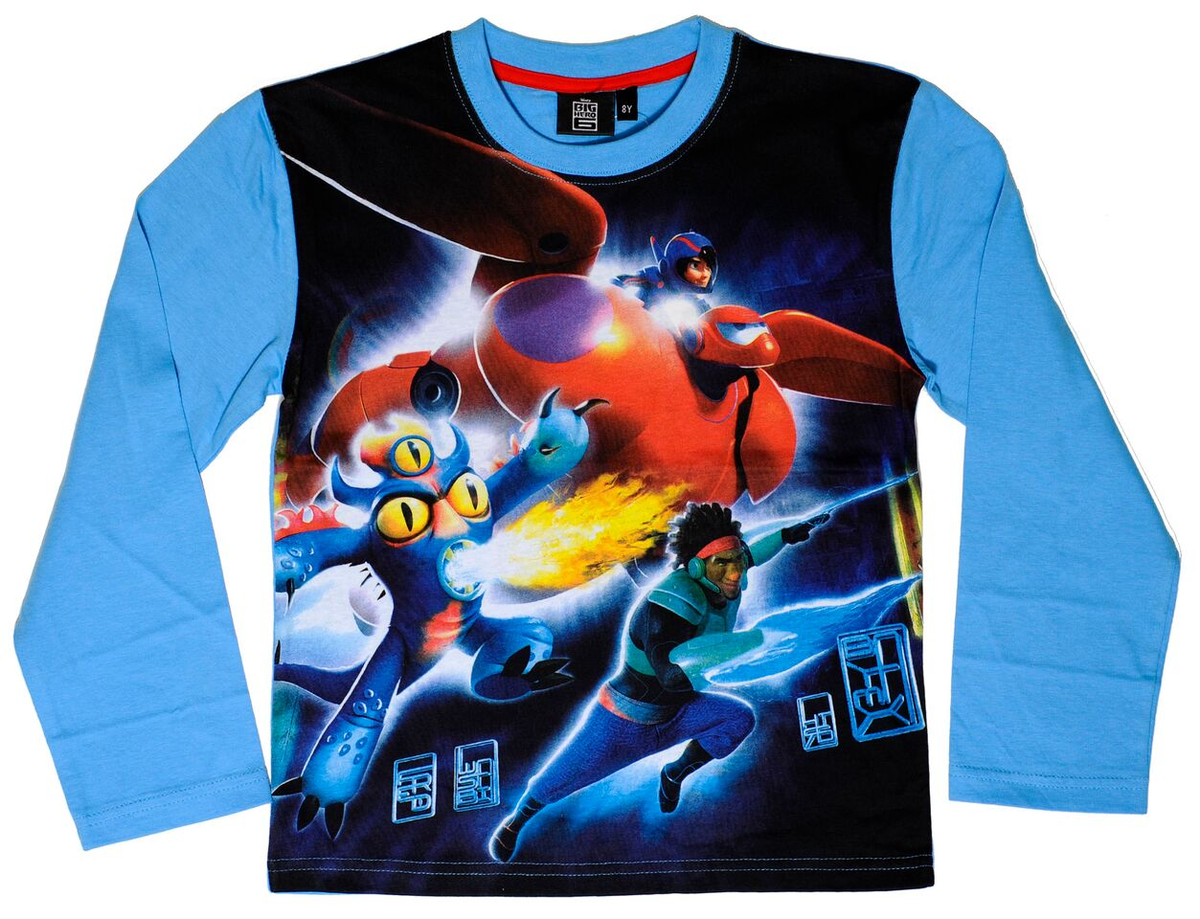 T-Shirt Big Hero Bambino DISNEY Taglie 2/8 Anni - D35151 Blu