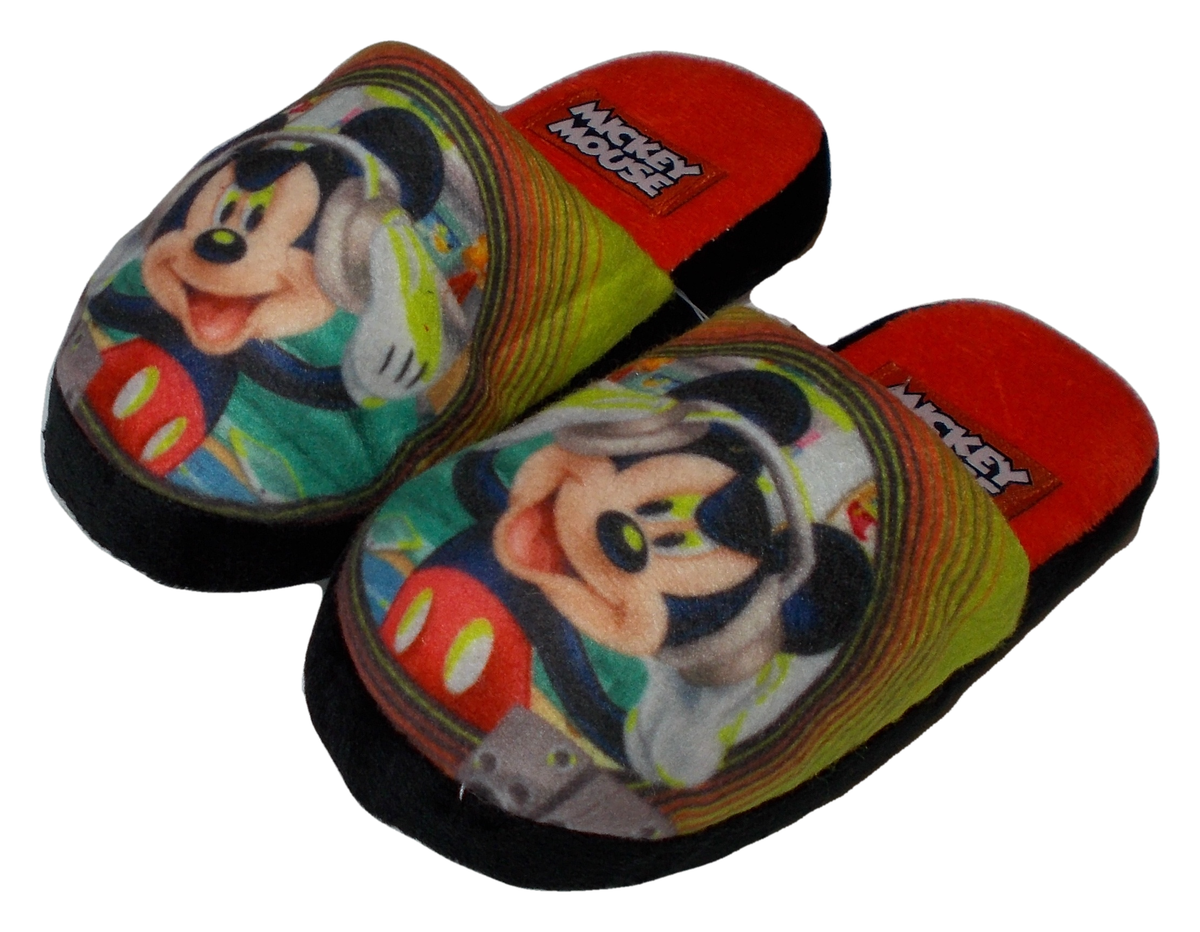 Ciabatte Pantofole Topolino Invernali DISNEY Scarpe Babuccie da 27 Al 34 - D93602 Arancio