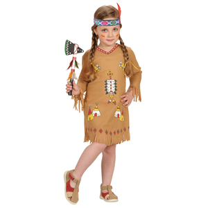 Vestito Carnevale + Accessori Indiana Costume Ascia Travestimento (1/2 Anni)