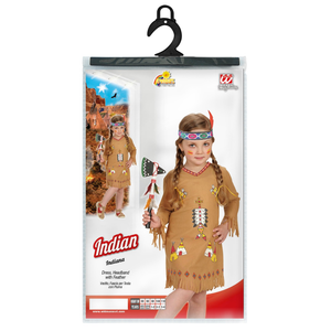 Vestito Carnevale + Accessori Indiana Costume Ascia Travestimento (1/2 Anni)