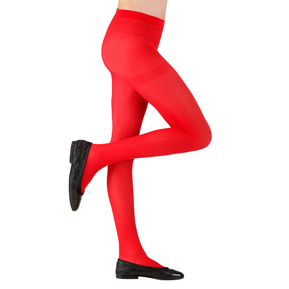 Calze Collant Rosso Accessori Abito Travestimento Vestito Carnevale Halloween Cosplay - 2052r