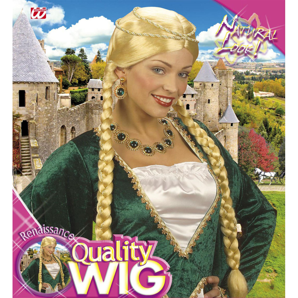 Parrucca Regina Del Rinascimento Accessori per Abito Vestito Travestimento Carnevale - Q0871