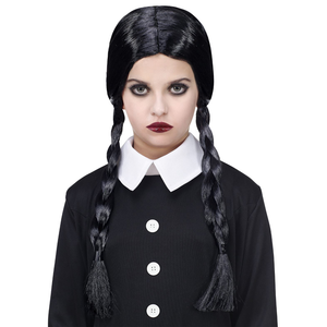 Parrucca Dark Girl Accessori per Abito Vestito Travestimento Carnevale - 72015
