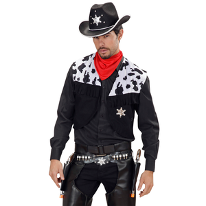Cinturone Cowboy con Doppia Fondina Accessori per Abito Vestito Travestimento Carnevale Bambino