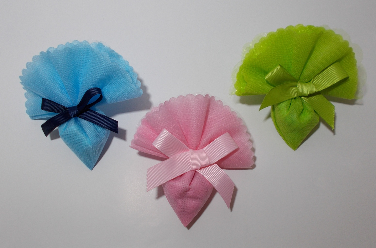 Velo Chiusura Cuore con Confetti Piccoli a Cioccolata e Bigliettino Personalizzato 3