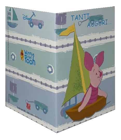 Biglietto Auguri Winnie the Pooh con Pimpi Biglietto di Compleanno DISNEY