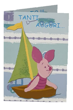 Biglietto Auguri Winnie the Pooh con Pimpi Biglietto di Compleanno DISNEY