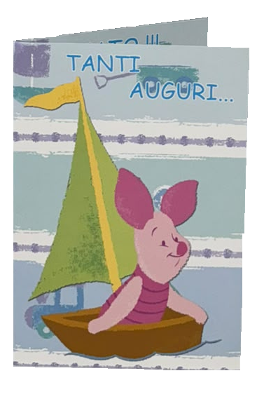 Biglietto Auguri Winnie the Pooh con Pimpi Biglietto di Compleanno DISNEY
