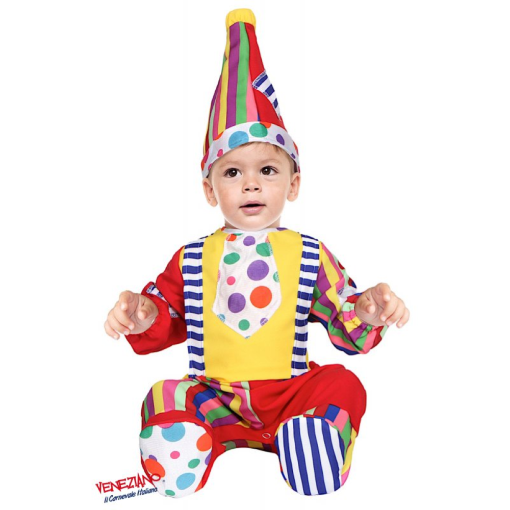 Vestito Carnevale Pagliaccetto Costume Travestimento Neonato - 54182