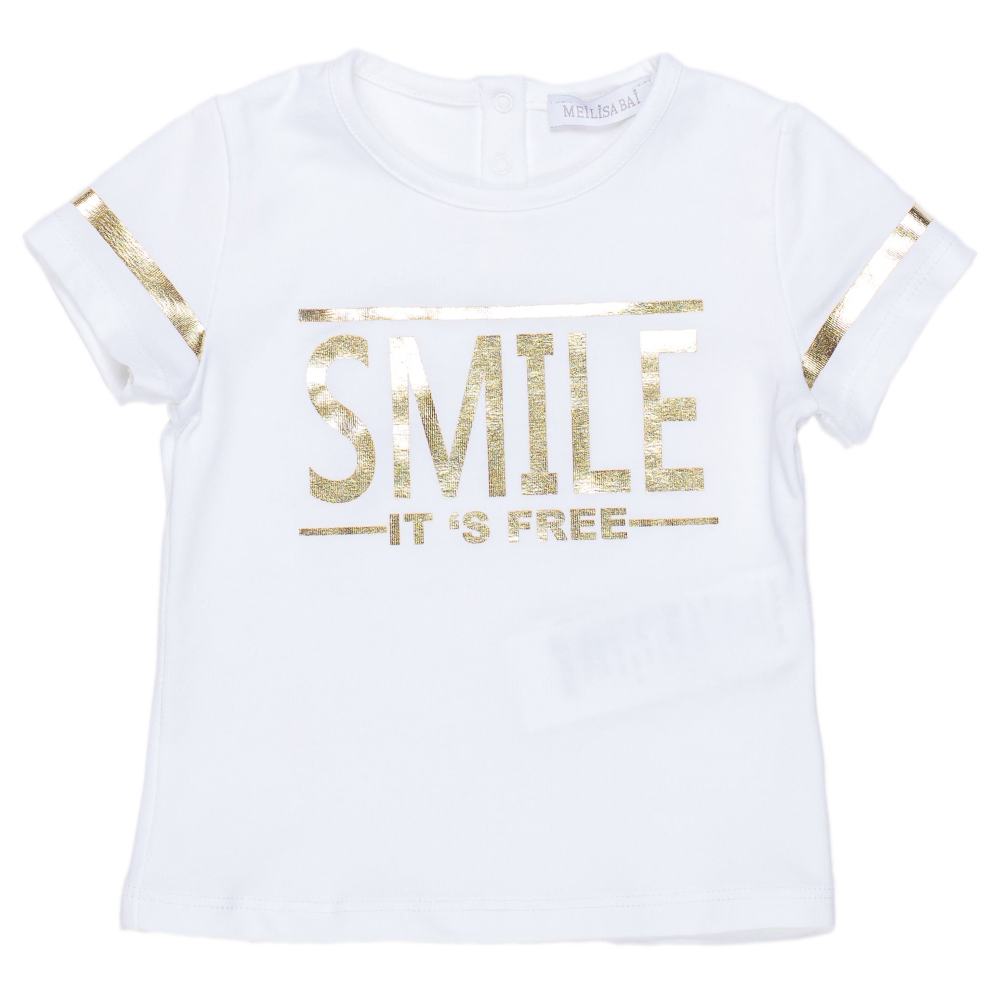 T-Shirt M.c. Neonata Meilisa Bai Bambina Taglie 9/36 Mesi - Fl3785