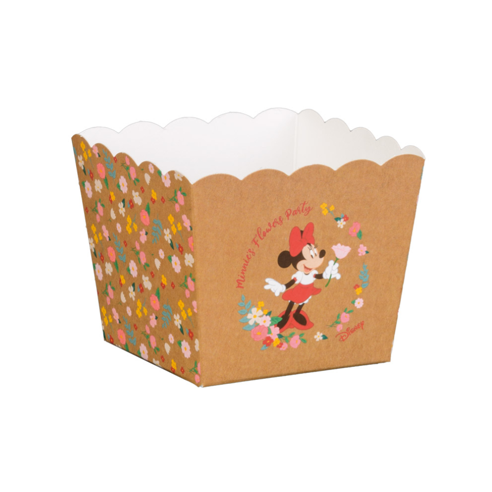 Baule Porta Bomboniere Minnie DISNEY Vaso in Cartone Portaoggetti Flowers - 68229