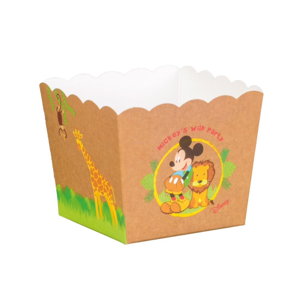 Baule Porta Bomboniere Topolino DISNEY Vaso in Cartone Portaoggetti Savana - 68219