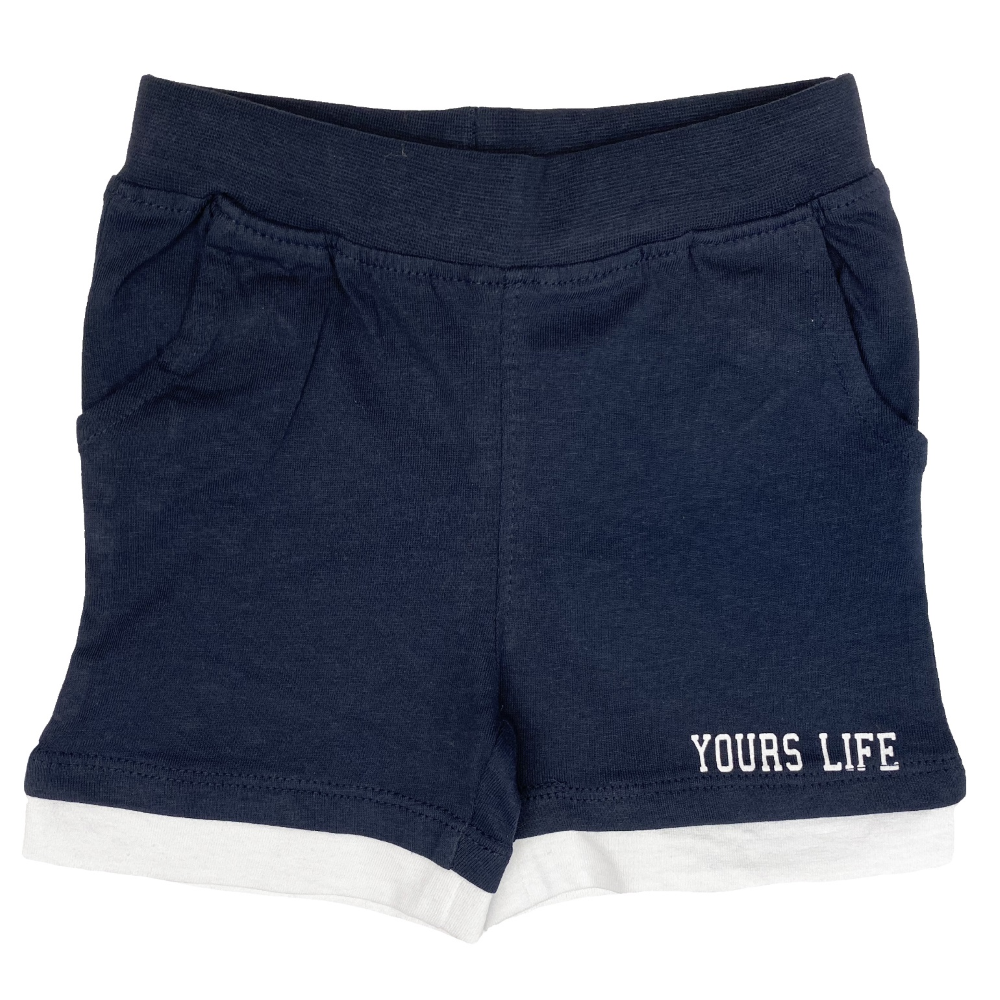 Bermuda Pantaloncino Yours Neonato Bambino Taglie 9/30 Mesi  - Ab2004nero