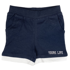 Bermuda Pantaloncino Yours Neonato Bambino Taglie 9/30 Mesi  - Ab2004nero
