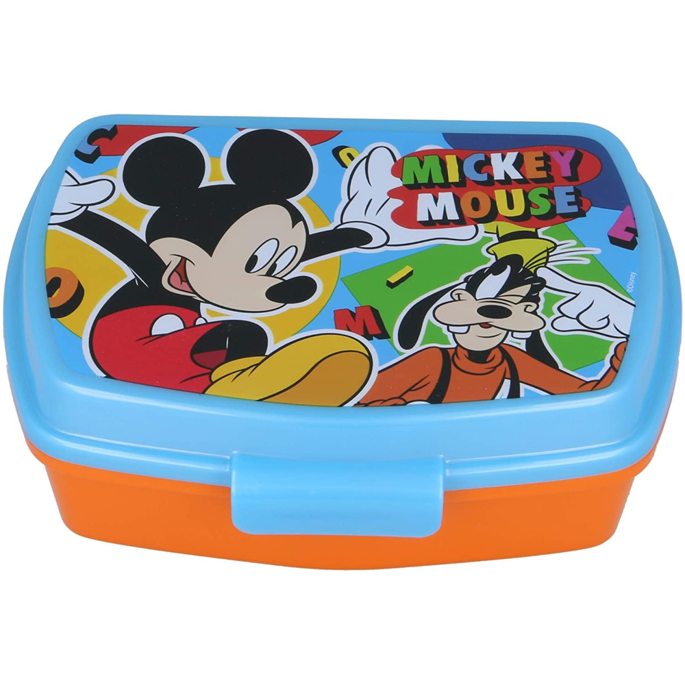Portamerenda Mickey Mouse DISNEY Topolino Pippo Porta Pranzo Scuola Tempo Libero Cm. 17x14x6 - St50174