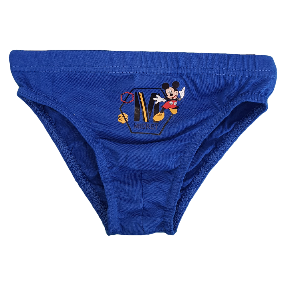 Set 3 Mutandine Mickey Mouse DISNEY Topolino Slip 100% Cotone 2/6 Anni Bambino- Mic1505