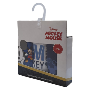Set 3 Mutandine Mickey Mouse DISNEY Topolino Slip 100% Cotone 2/6 Anni Bambino- Mic1505