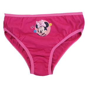 Set 3 Mutandine Minnie Mouse DISNEY Slip 100% Cotone 3/8 Anni Bambina - Min1497