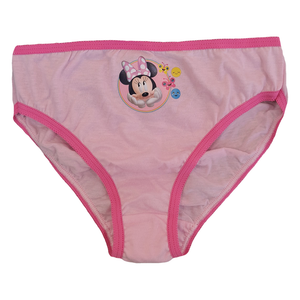 Set 3 Mutandine Minnie Mouse DISNEY Slip 100% Cotone 3/8 Anni Bambina - Min1497