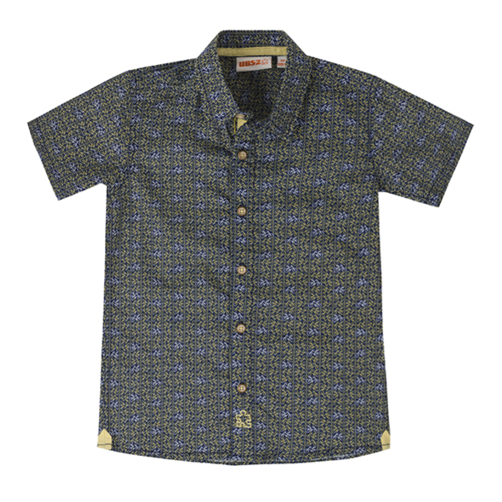 Camicia M.c. Bambino Ubs2 Taglie 4/10 Anni 100% Co - E210323