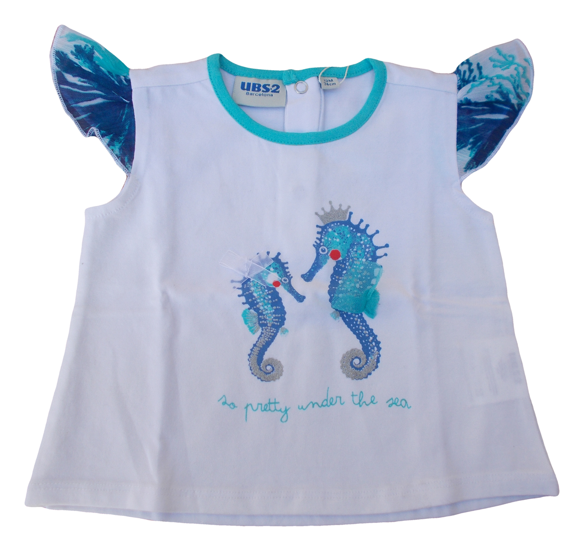 T-Shirt Bambina Neonata Ubs2 Taglie 3/24 Mesi - 9925