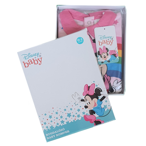 Tutina Lunga con Piedini Minnie Mouse DISNEY 100% Cotone 0/6 Mesi - Min1610/5