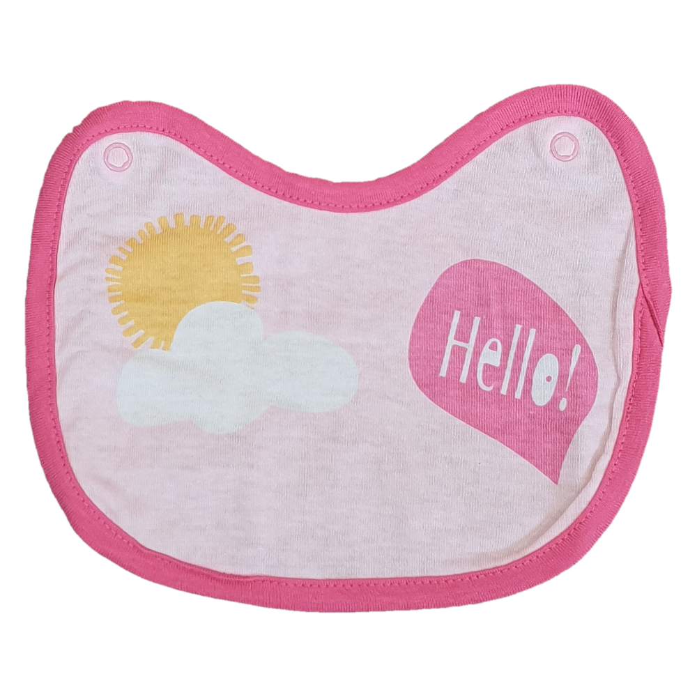 Tutina Lunga con Piedini + Bavetto Minnie Mouse DISNEY 100% Cotone 0/6 Mesi - Min1729/1