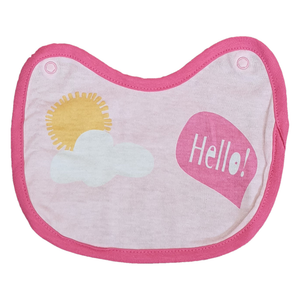 Tutina Lunga con Piedini + Bavetto Minnie Mouse DISNEY 100% Cotone 0/6 Mesi - Min1729/1